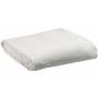 Drap housse stonewashed Zeff Blanc 140x190 bonnet 30cm