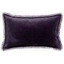 Coussin uni Fara Raisin 30 x 50