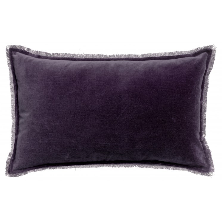 Coussin uni Fara Raisin 40 x 65