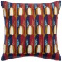 Coussin brodé Nina Rubis 45 x 45