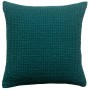 Coussin stonewashed Maia Pétrole 45 x 45