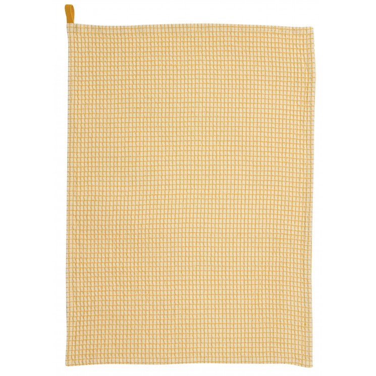 Torchon nid d'abeilles Mumba Tournesol 50 x 70