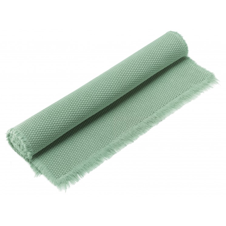 Tapis de bain uni Elly Opaline 54 x 110