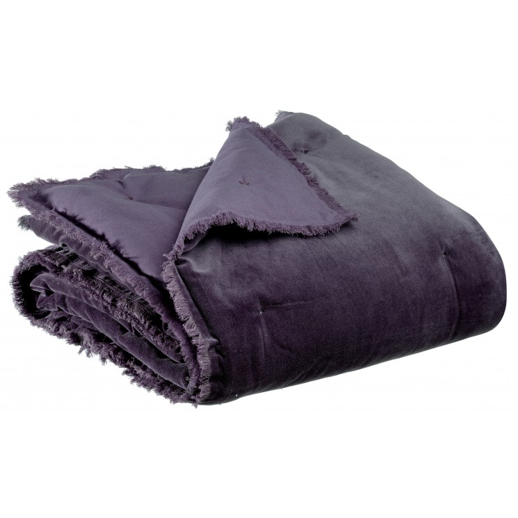 Plaid uni Fara Raisin 135 x 200