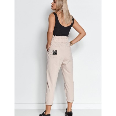  Pantalon survetement model 152592 Makadamia 