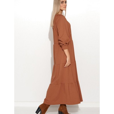  Robe de jour model 158368 Makadamia 