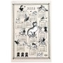 Torchon Dubout Calendrier Chatons 2023 Ecru 48 x 72