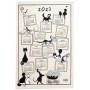 Torchon Dubout Calendrier 2023 Ecru 48 x 72