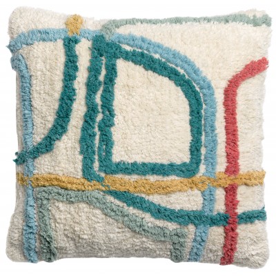 Coussin Isac Tufté Multico 45 x 45