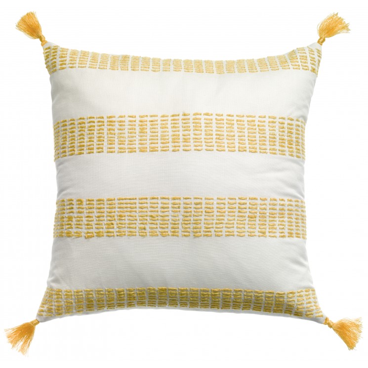 Coussin à rayures Diana Mimosa 45 x 45