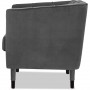 Fauteuil 13442GR - BALTIMORE Gris - Lot de 1