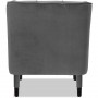 Fauteuil 13442GR - BALTIMORE Gris - Lot de 1