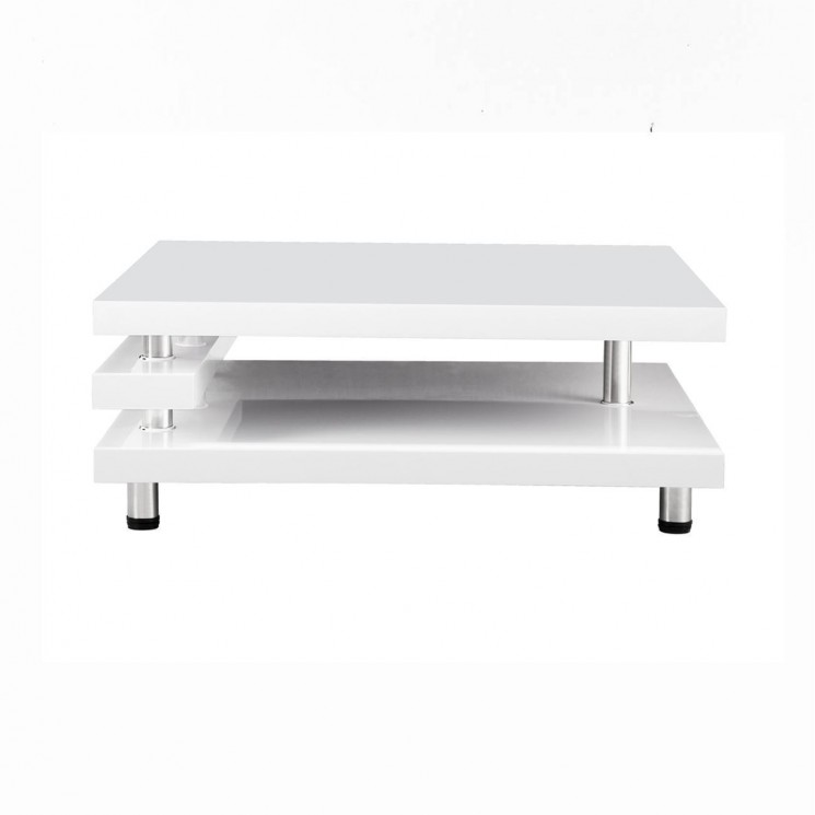 Table basse 13912BL - RENATO Blanc - Lot de 1