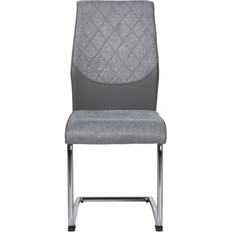 Chaise 50312GR - BERGAM Gris - Lot de 4