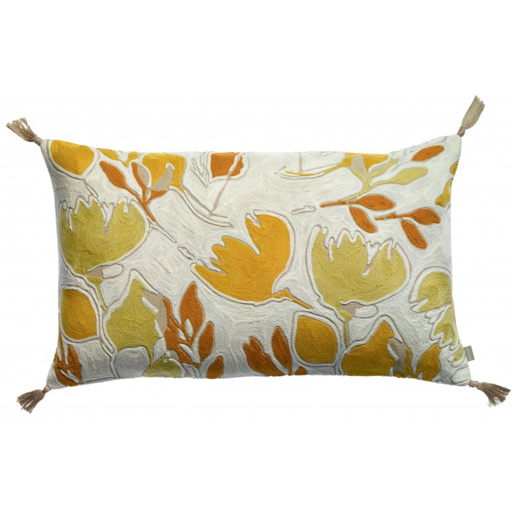 Coussin Kanoa brodé Mimosa 40 x 65