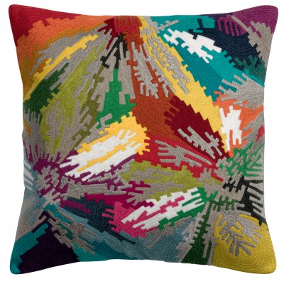 Coussin Anna brodé Multico 45 x 45