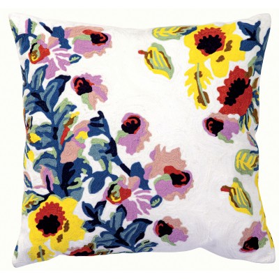 Coussin Daphne brodé Multico 45 x 45