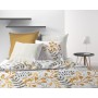 Parure de lit coton bio 2 personnes Eloa avec housse de couette et taies d'oreiller Imprimé 240 x 220