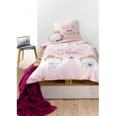 Coussin range pyjama Blogueuse Pink 30 x 40