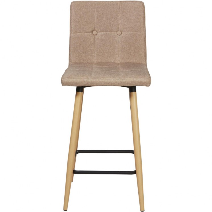 Tabouret de bar 16122TA - MARCO Taupe - Lot de 2