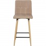 Tabouret de bar 16122TA - MARCO Taupe - Lot de 2