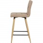 Tabouret de bar 16122TA - MARCO Taupe - Lot de 2