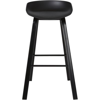 Tabouret de bar 38451NO - ARIANA Noir - Lot de 2