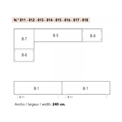 COMPOSITION 3 | variante 812 finition BLANC et ORGANIC