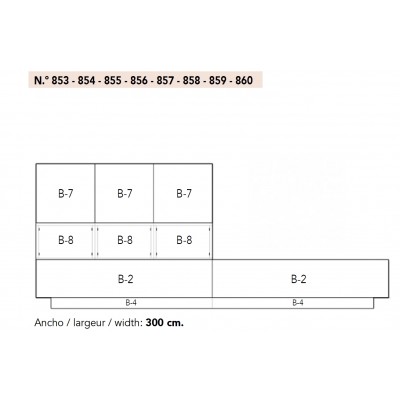 COMPOSITION 10 | variante 858 finition BLANC