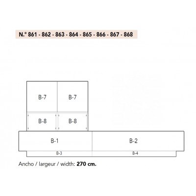 COMPOSITION 11 | variante 864 finition BLANC