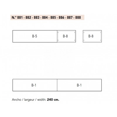 COMPOSITION 15 | variante 881 finition BLANC