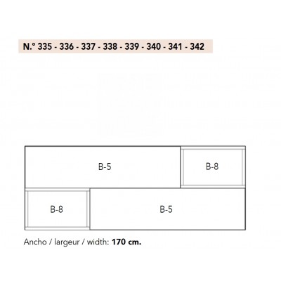 COMPOSITION 20 | variante 335 finition BLANC