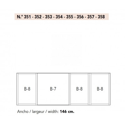 COMPOSITION 22 | variante 352 finition BLANC