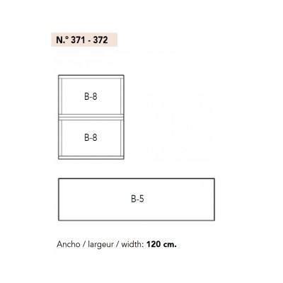 COMPOSITION 25 | variante 371 finition BLANC