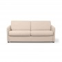 Canapé convertible système couchage express 3 places en tissu - Beige