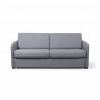 Canapé convertible système couchage express 3 places en tissu - Gris clair