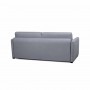 Canapé convertible système couchage express 3 places en tissu - Gris clair