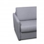 Canapé convertible système couchage express 3 places en tissu - Gris clair