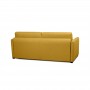 Canapé convertible système couchage express 3 places en tissu - Jaune