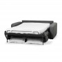 DYLAN - Canapé convertible système couchage express 3 places en tissu - Gris foncé