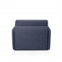 DAN - Fauteuil couchage rapide 70x190 en tissu - Bleu foncé