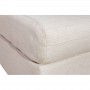 Canapé panoramique modulable convertible avec coffre en tissu - Beige