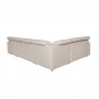 Canapé panoramique modulable convertible avec coffre en tissu - Beige