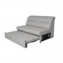 Canapé panoramique modulable convertible avec coffre en tissu - Gris clair