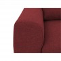 Canapé d'angle convertible réversible avec coffre en tissu - Bordeaux