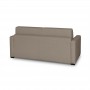 DYLAN PREMIUM - Canapé convertible système couchage express matelas 17cm 3 places en tissu - Bleu canard