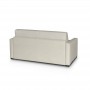 DYLAN PREMIUM - Canapé convertible système couchage express matelas 17cm 3 places en cuir - Beige