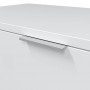 Bureau avec caisson 3 tiroirs L138 cm - Blanc