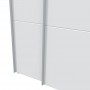Armoire dressing 2 portes coulissantes L120 x H200cm - Blanc