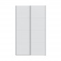 Armoire dressing 2 portes coulissantes L120 x H200cm - Blanc